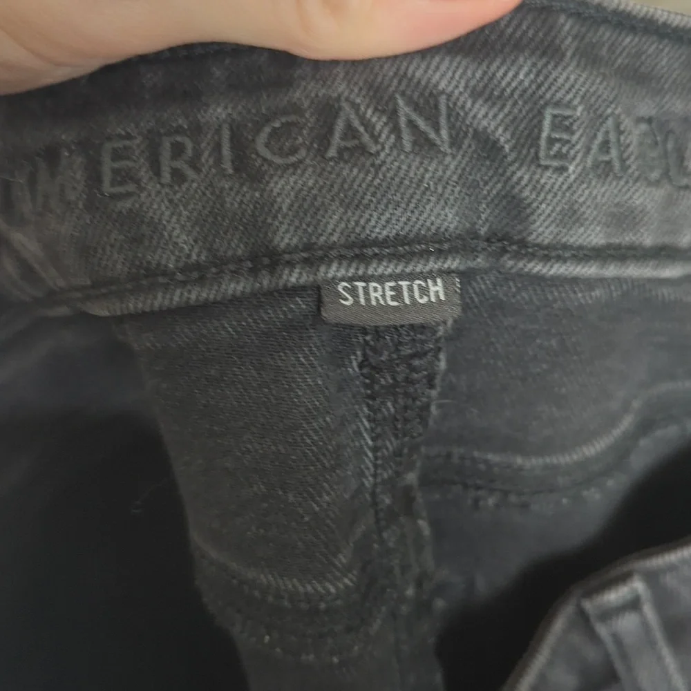 American Eagle Women's Black Stretch Skinny Mom Jeans‎ Size 0